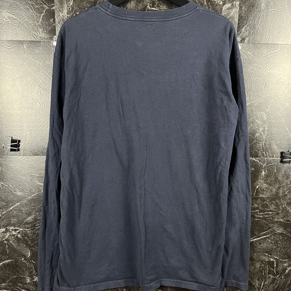 Polo Ralph Lauren Men's Blue Vtg Dog Sleeve Shirt Large